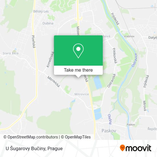 U Šugarovy Bučiny map
