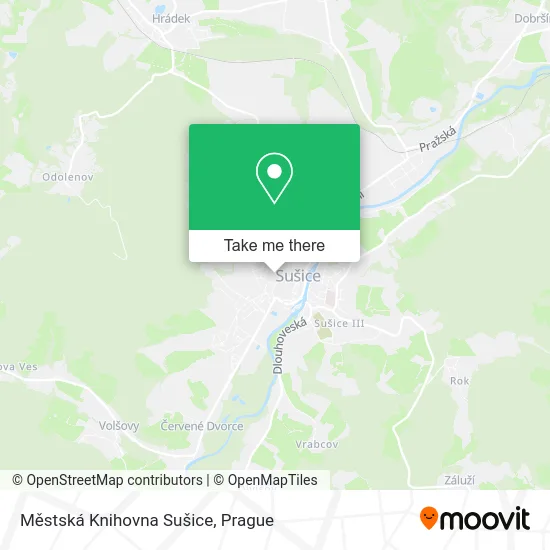 Карта Městská Knihovna Sušice