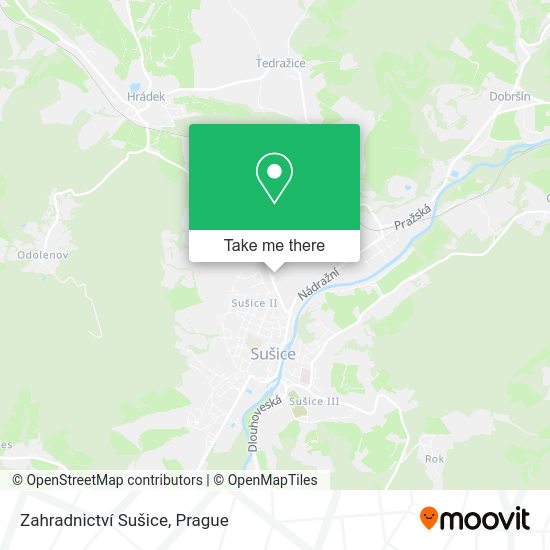 Zahradnictví Sušice map