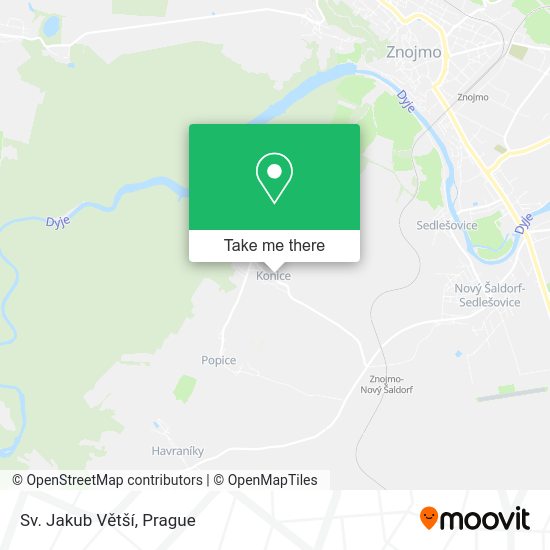 Sv. Jakub Větší map