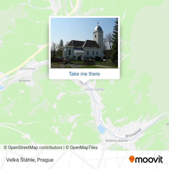 Velká Štáhle map