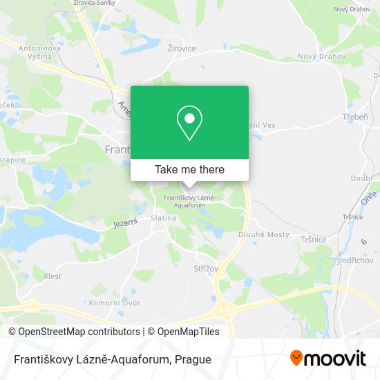 Františkovy Lázně-Aquaforum map