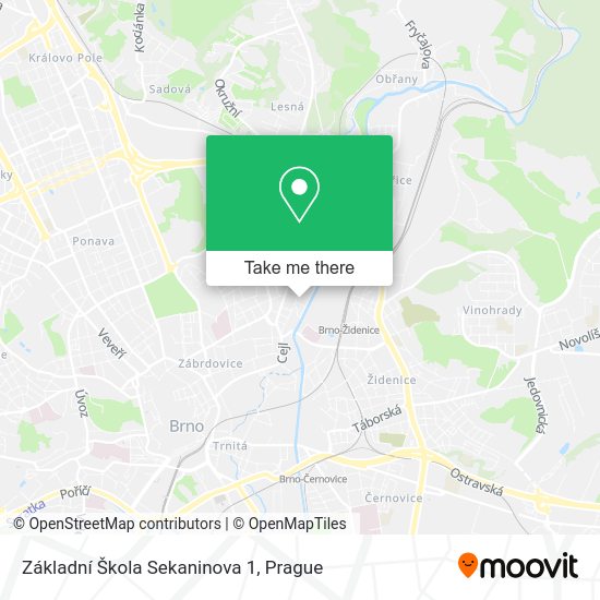 Základní Škola Sekaninova 1 map