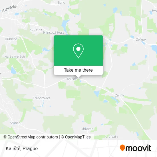 Карта Kaliště