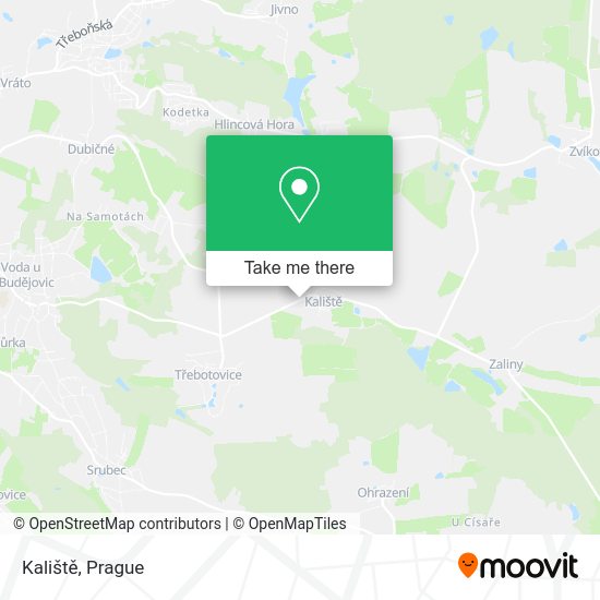 Карта Kaliště