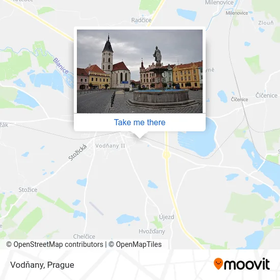 Карта Vodňany