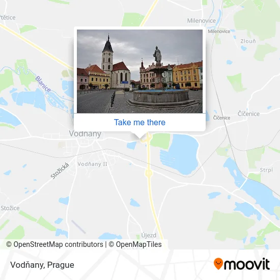 Карта Vodňany