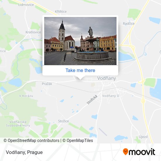 Карта Vodňany