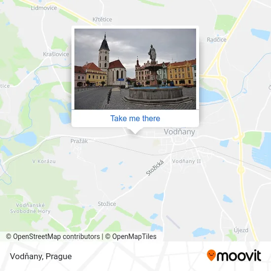 Карта Vodňany