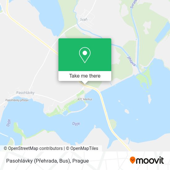 Pasohlávky (Přehrada, Bus) map