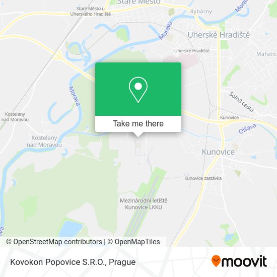 Kovokon Popovice S.R.O. map