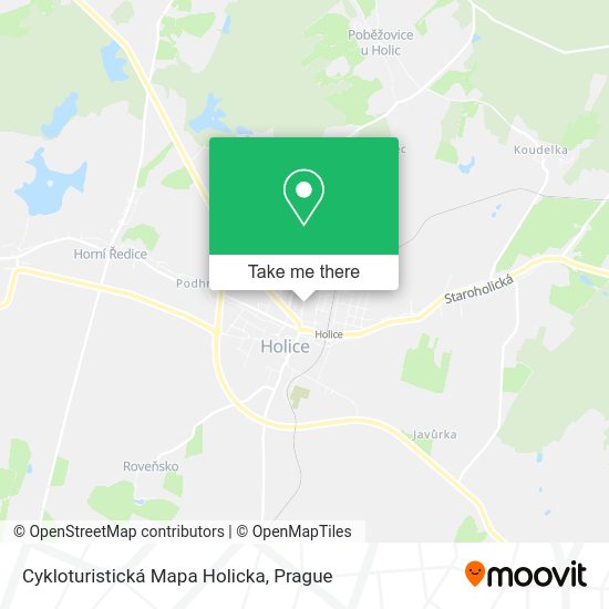 Cykloturistická Mapa Holicka map