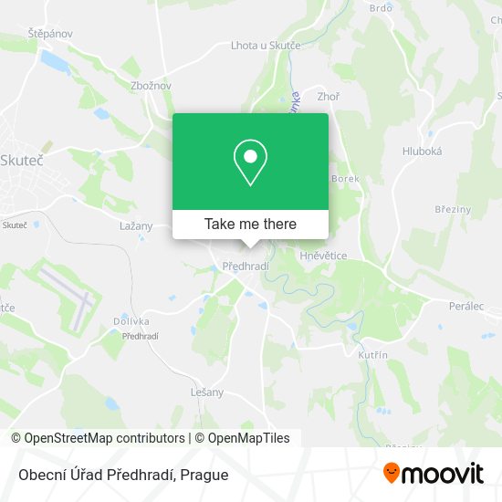 Obecní Úřad Předhradí map