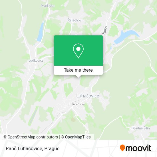 Ranč Luhačovice map
