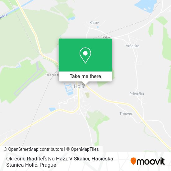 Okresné Riaditeľstvo Hazz V Skalici, Hasičská Stanica Holíč map