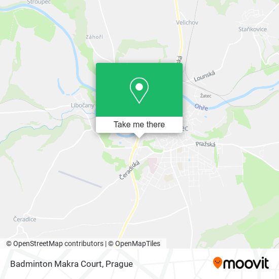 Badminton Makra Court map