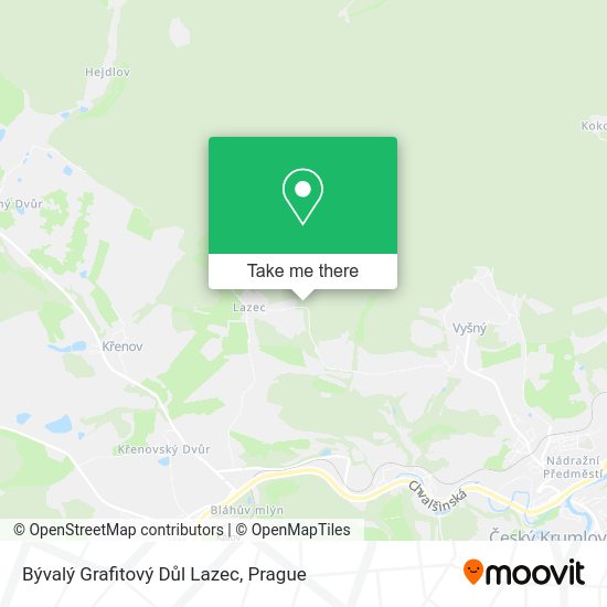 Bývalý Grafitový Důl Lazec map