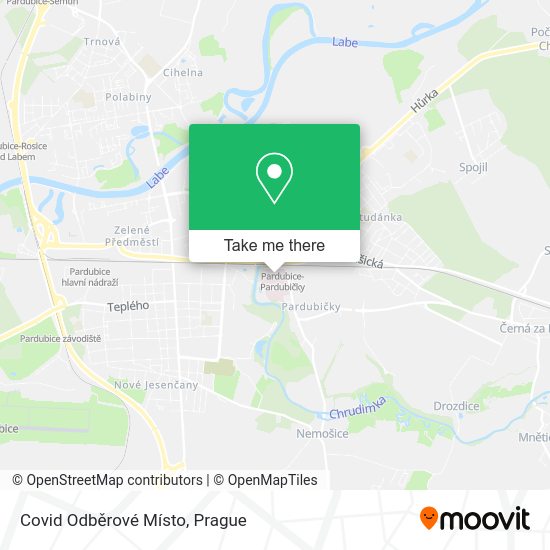 Covid Odběrové Místo map