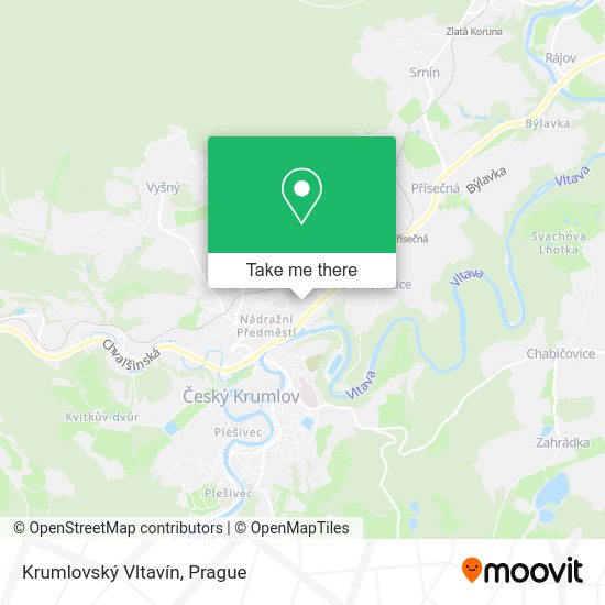 Krumlovský Vltavín map