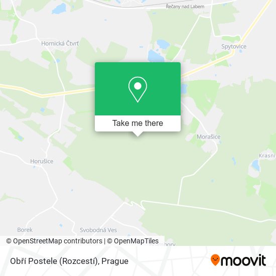 Obří Postele (Rozcestí) map
