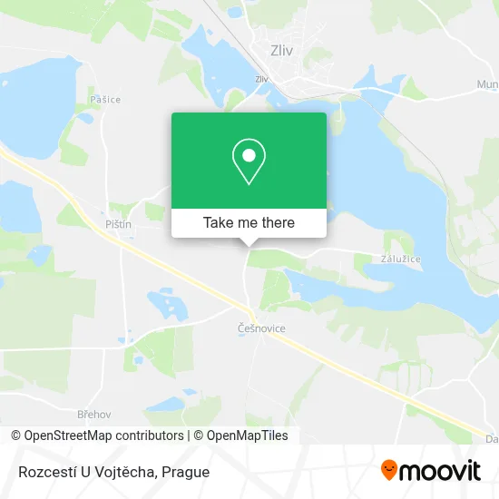 Rozcestí U Vojtěcha map