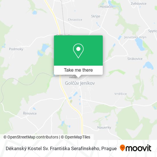 Děkanský Kostel Sv. Františka Serafínského map
