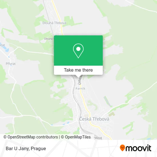 Карта Bar U Jany