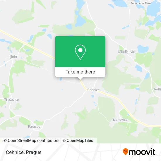 Карта Cehnice