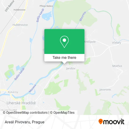 Карта Areál Pivovaru