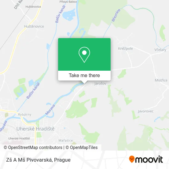 Карта Zš A Mš Pivovarská
