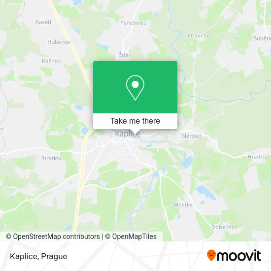 Карта Kaplice