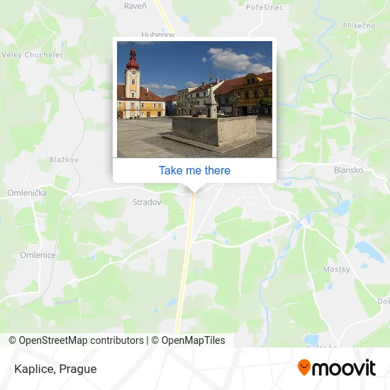 Карта Kaplice
