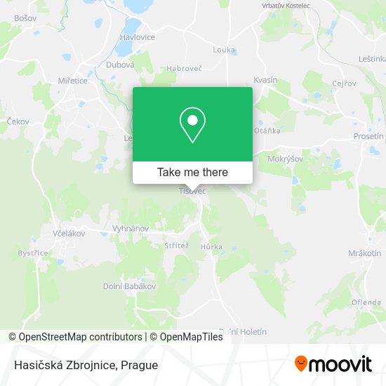 Hasičská Zbrojnice map