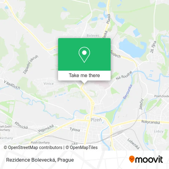 Карта Rezidence Bolevecká