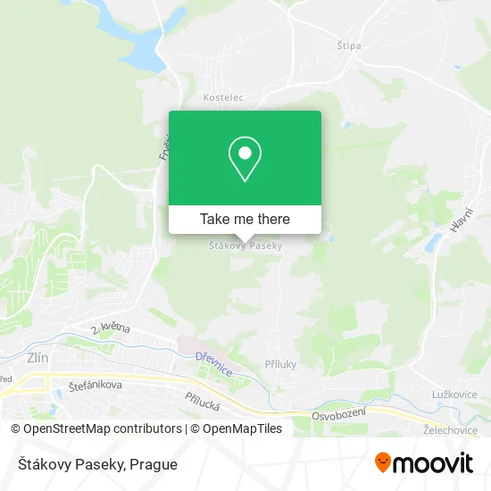 Карта Štákovy Paseky