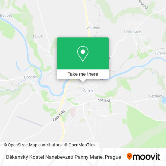 Děkanský Kostel Nanebevzetí Panny Marie map