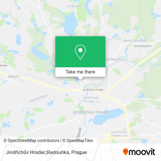 Jindřichův Hradec;Radouňka map