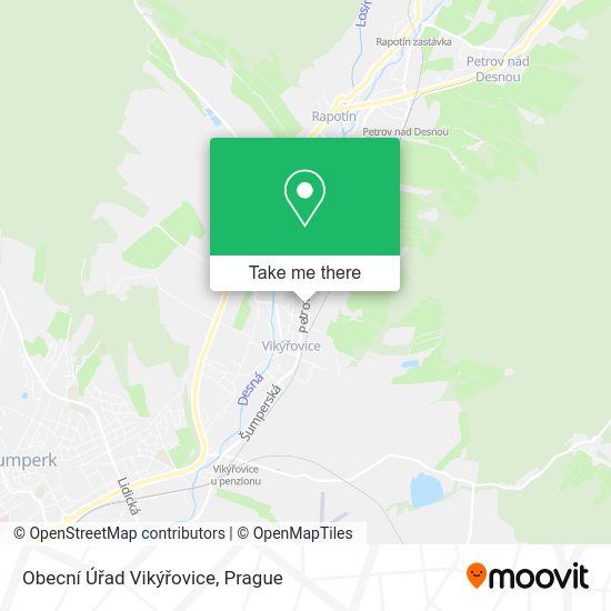 Obecní Úřad Vikýřovice map