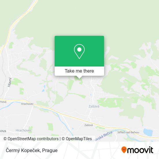 Čermý Kopeček map