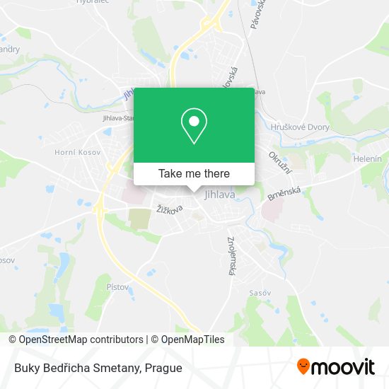 Buky Bedřicha Smetany map