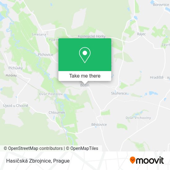 Hasičská Zbrojnice map