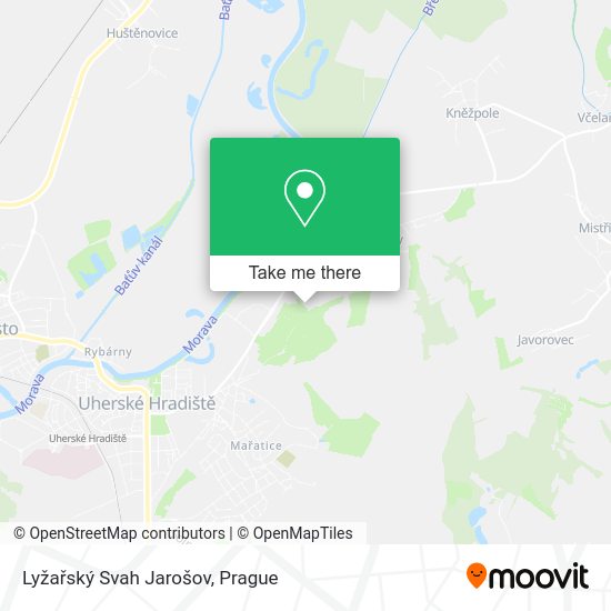 Lyžařský Svah Jarošov map