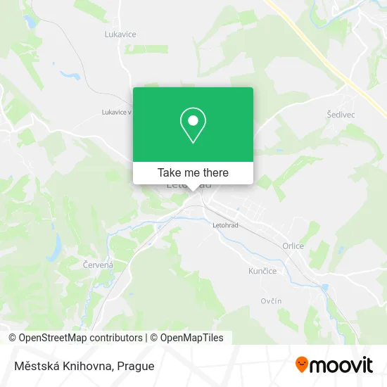 Карта Městská Knihovna