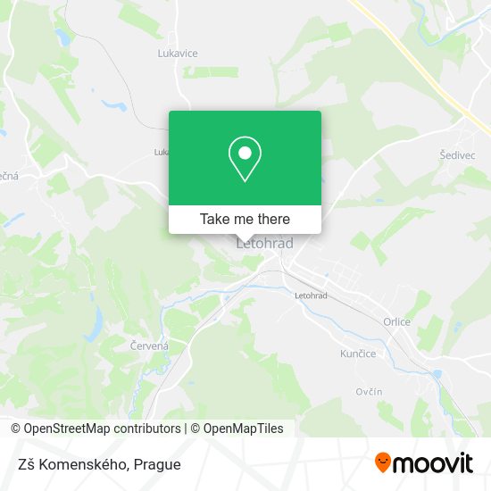 Zš Komenského map