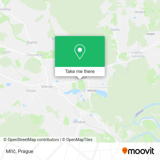 Карта Mříč