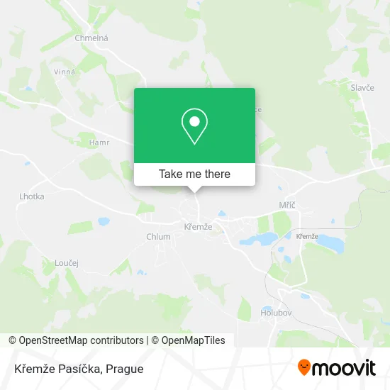 Křemže Pasíčka map