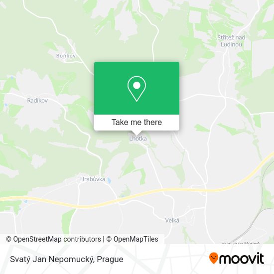 Svatý Jan Nepomucký map