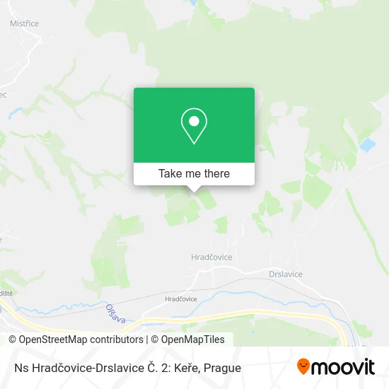 Карта Ns Hradčovice-Drslavice Č. 2: Keře