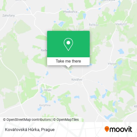 Kovářovská Hůrka map