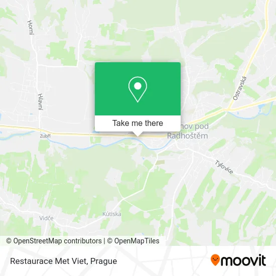 Карта Restaurace Met Viet